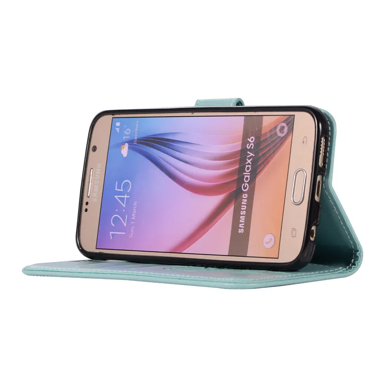 Чехол для Samsung Galaxy S6 силиконовый роскошный кожаный чехол телефона G9200 BSNOVT|Бамперы|