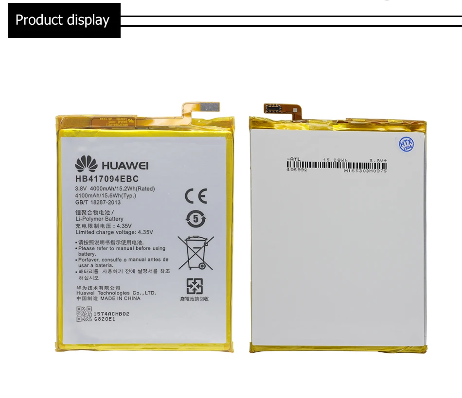 Hua Wei сменный аккумулятор для телефона HB417094EBC для huawei Ascend mate 7 MT7 TL00 TL10 UL00 CL00 4000/4100mAh Бесплатные инструменты