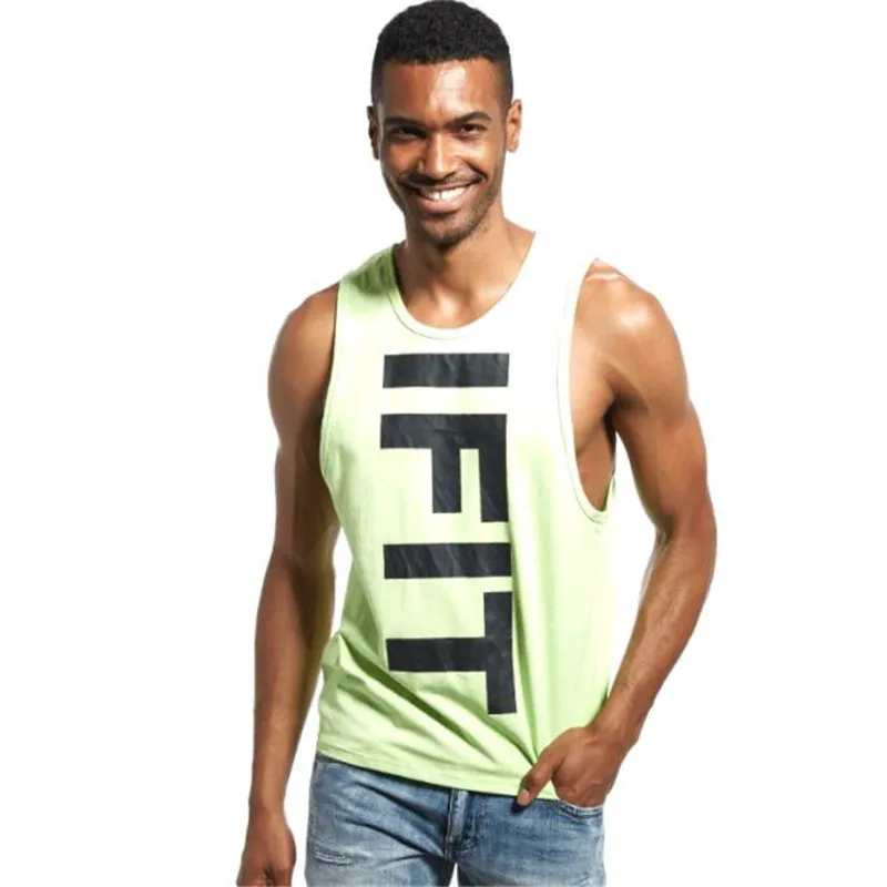 Новые мужские хлопковые майки безрукавки с глубоким вырезом и круглым