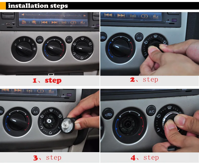 3 шт. ручка переключателя контроля температуры кондиционера переменного тока для