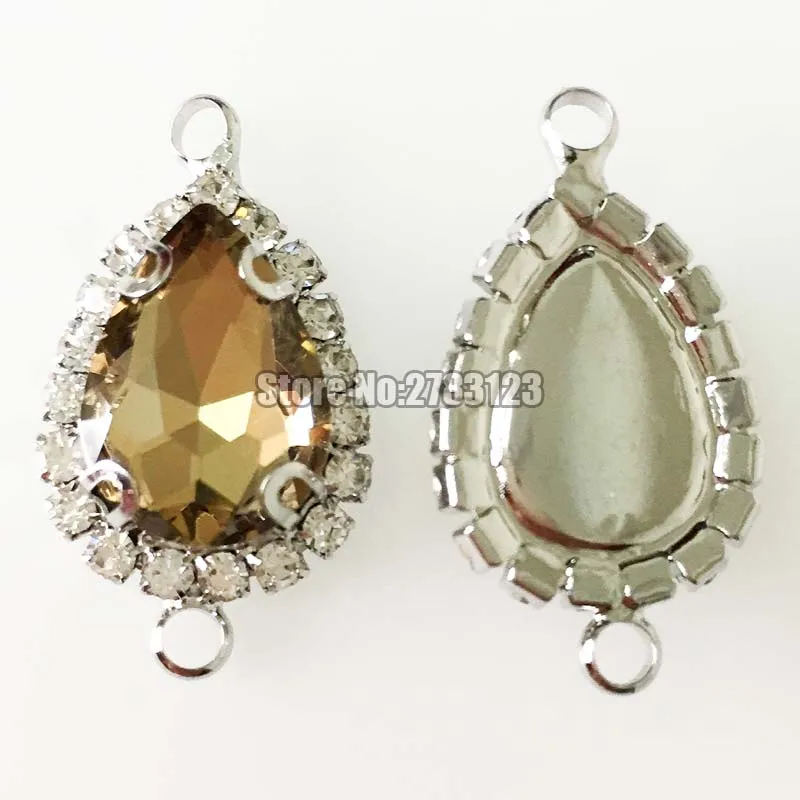 Бесплатная доставка серебряное дно Хрустальная кнопка легкий кофе flatback высокое