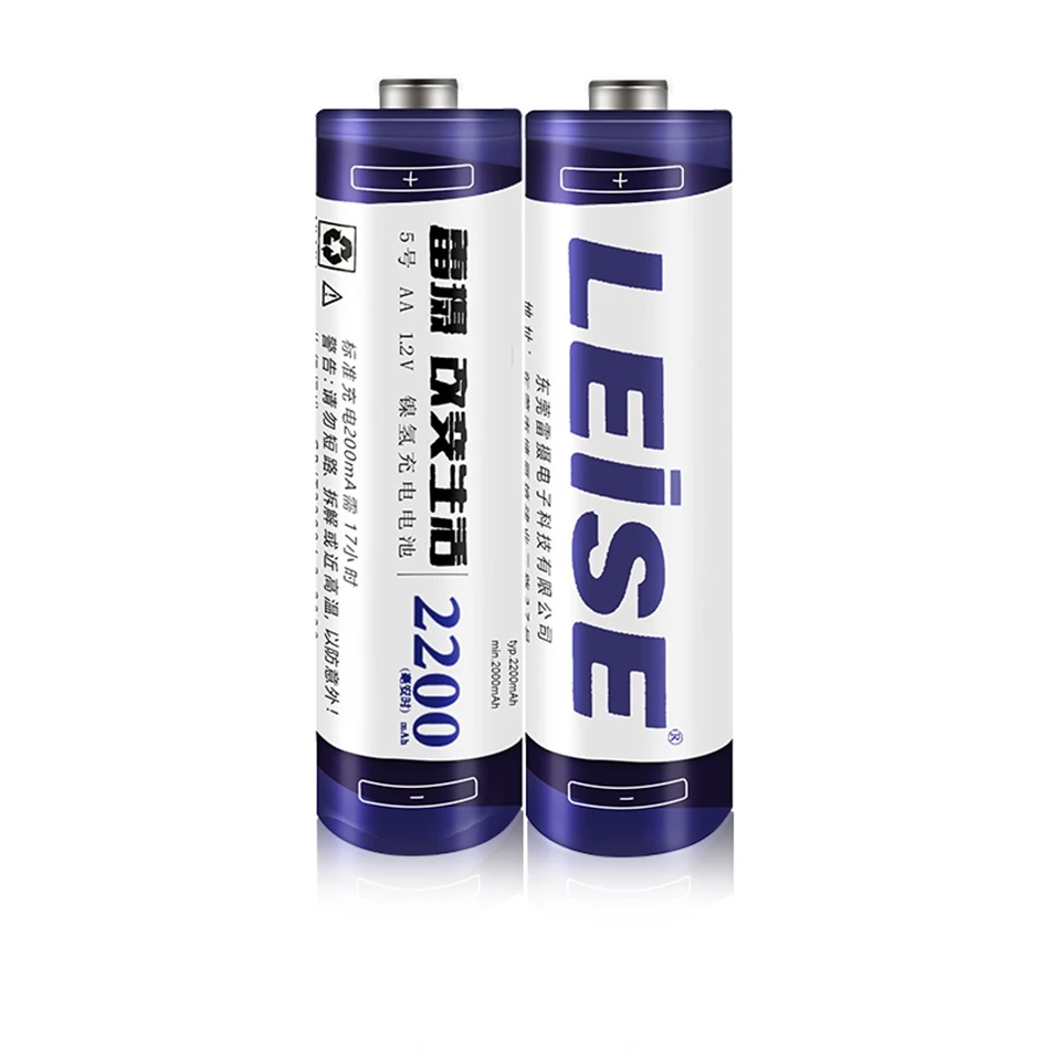 LEISE 20 шт. AA Аккумуляторная батарея 1 2 v Ni-MH 2A 2200 mAh батареи рециркулируют 1000 раз для