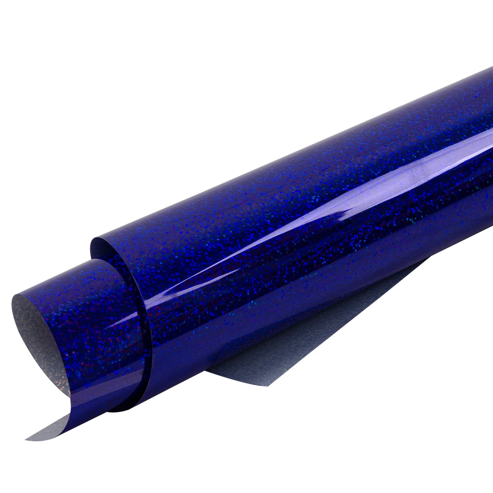 Королевский синий лазерный голографический теплопередающий виниловый Утюг на