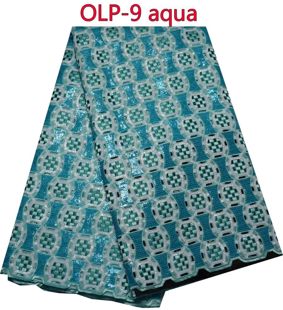 Африканская кружевная ткань из двойной органзы Горячая продажа тяжелой