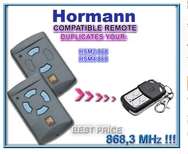Автоматизация гаража дистанционное управление Hormann HMS2 HMS4 868 3 МГц клонер не
