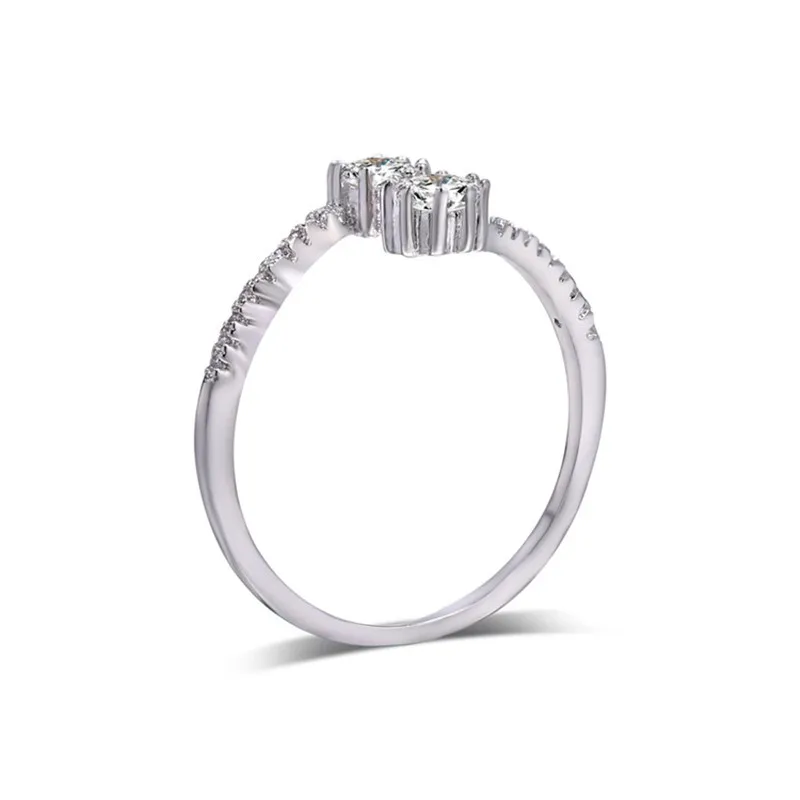 

XOWSHINE Jewelry Accessories zircon Retro delicacy New Arrival gridding simple drop quality inlay flowers ring