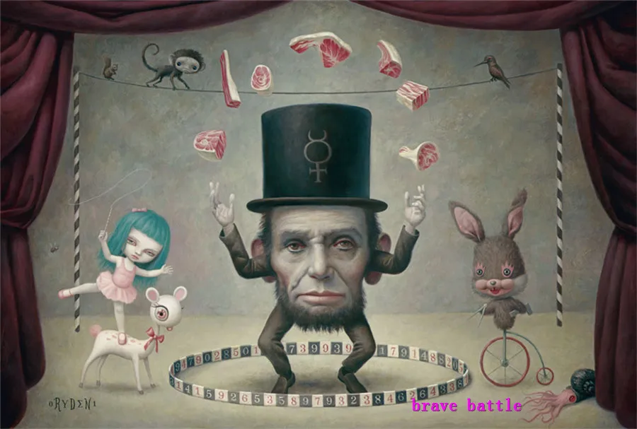 Mark Ryden Childish Strange Dark World Canvas Painting Living Room Bedroom Home Decor Modern Mural Art Oil #189 | Дом и сад