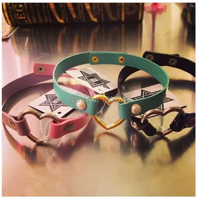 2016 хит ожерелье с заклепками в стиле Харадзюку ошейник из кожи 100% ручная работа
