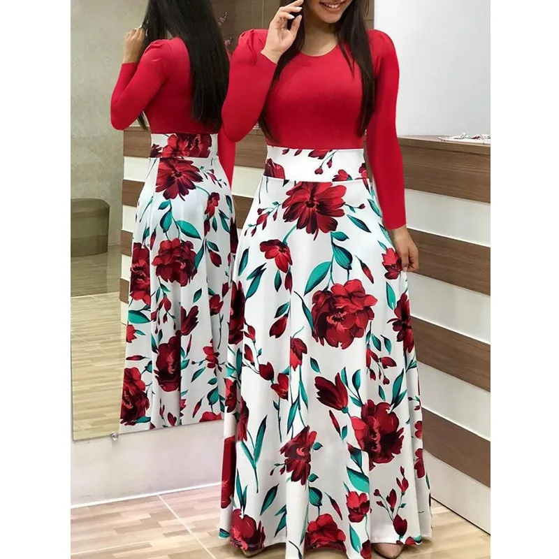 Повседневное принт 4XL 5XL плюс размеры макси платье в богемном стиле Boho Летнее халат женское элегантное Длинные платья Пляжная одежда Vestidos