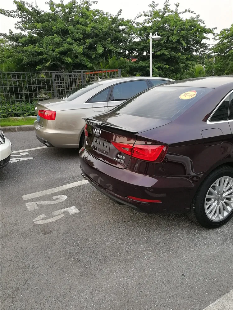 17 Audi A3 спойлер Высокое качество ABS Материал заднего крыла Праймеры Цвет задний спойлер для Audi A3 спойлер