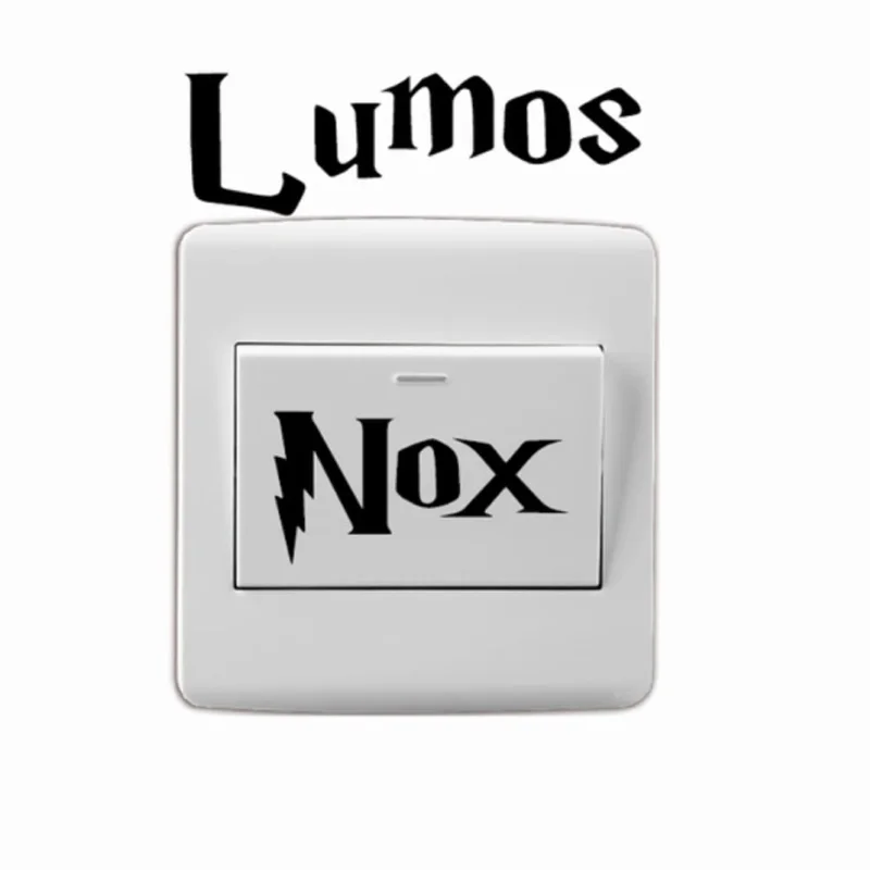 Классическая Волшебная Настенная Наклейка Lumos Nox переключатель для детской