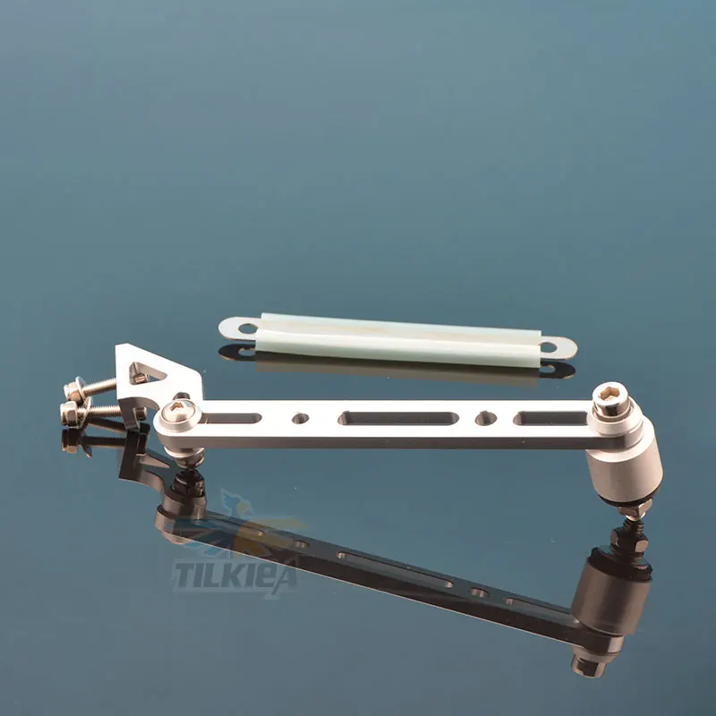 Серебряный алюминиевый держатель выхлопной трубы для rc лодки|Детали и