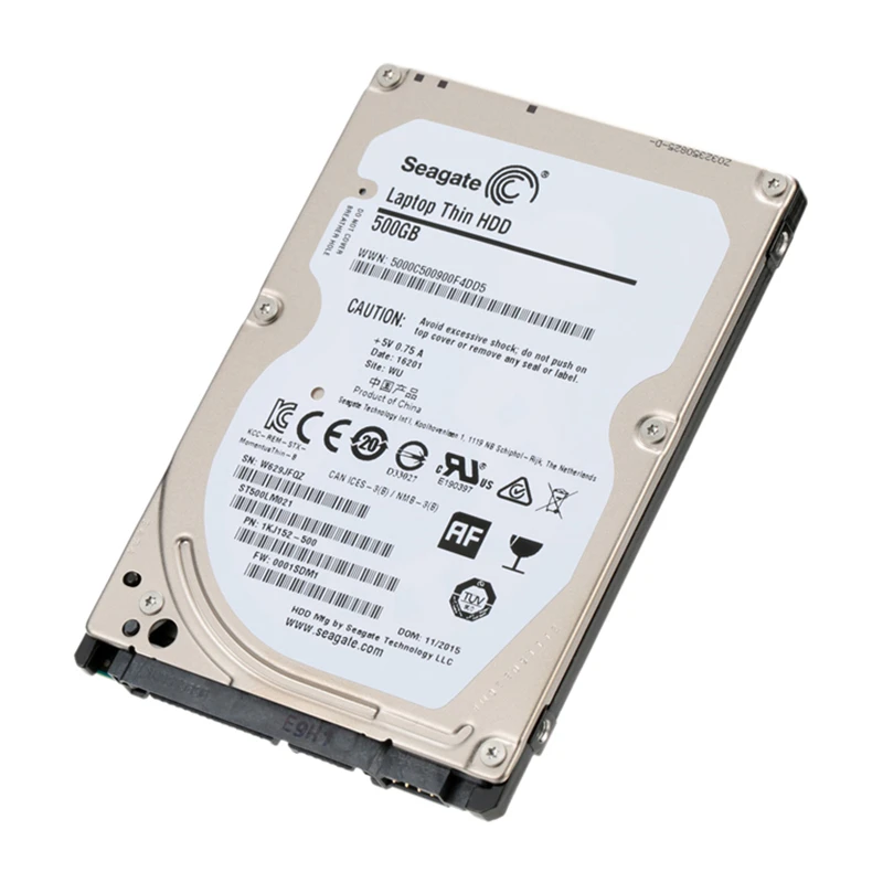 Seagate 500 Гб внутренний HDD жесткий диск для ноутбука привод 7 мм 7200 об./мин. SATA 6 ГБ/сек.