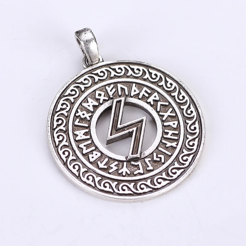 Viking Norse Runic Alphabet Occult Symbol Charm Horror Amulets and Talismans Dropshipping Pendants | Украшения и аксессуары