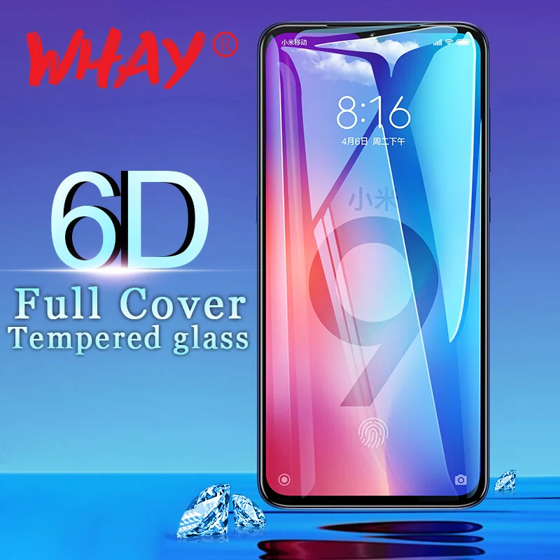 9H 6D закаленное стекло для Xiaomi Redmi 6A Note 5 6 Pro 4X plus Защитное Mi 9 A1 A2 Mi8 Lite защита