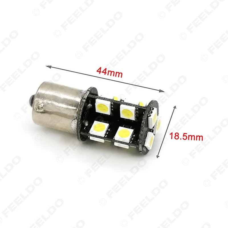 FEELDO 2 шт. белый BA15S 1156 CANBUS 5050 19 SMD светодиодный светильник для автомобиля лампы P21W