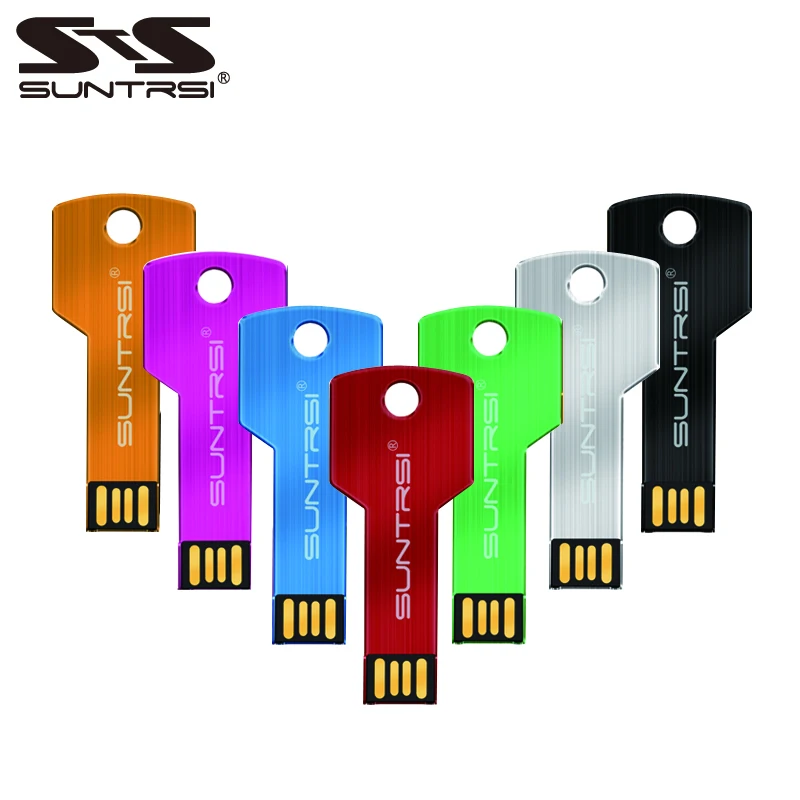 Suntrsi USB флеш-накопитель 2 0 64 ГБ 32 Флешка память флешка металлическая 16 8 Внешняя с