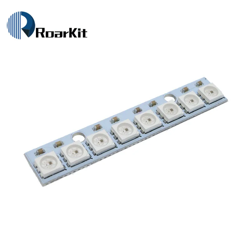 8 канальный модуль светодиодной панели WS2812 WS2812B WS 2811 5050 RGB 5 В битсветодиодный