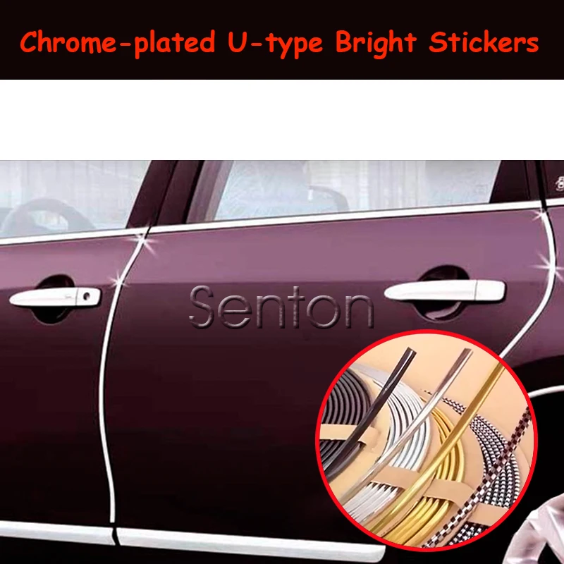 Декоративная лента для салона автомобиля 3 м хромированная Ford Focus 2 Fiesta Mondeo MK4 Kuga