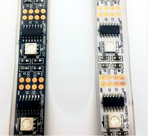 DC5V 5 м/рулон ws2801 индивидуально адресуемых 32led/М 5050 цветных (RGB) светодиодных лент 12