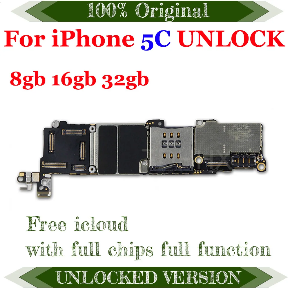 8 ГБ/16 ГБ/32 ГБ для iphone 5C материнская плата с системой IOS, оригинальная разблокированная материнская плата для iphone 5C с полным чипом