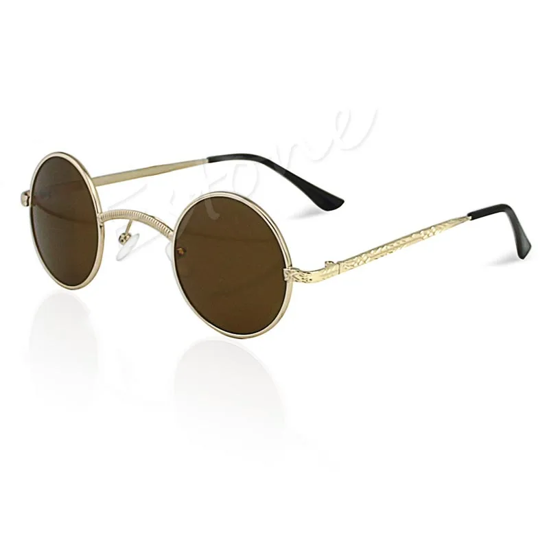 Модные мужские и женские круглые очки в стиле ретро стимпанк|sunglasses uv400|sunglasses