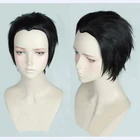 Юрий! Парик с короткими синтетическими волосами на льду, термостойкий, для косплея, с дорожкой и кепкой