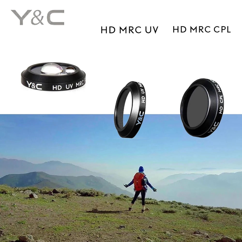 1 шт. фильтры для объектива YC UV/CPL/ND4/ND8/ND16 фильтр камеры DJI MAVIC Pro Drone|lens filter|camera lens