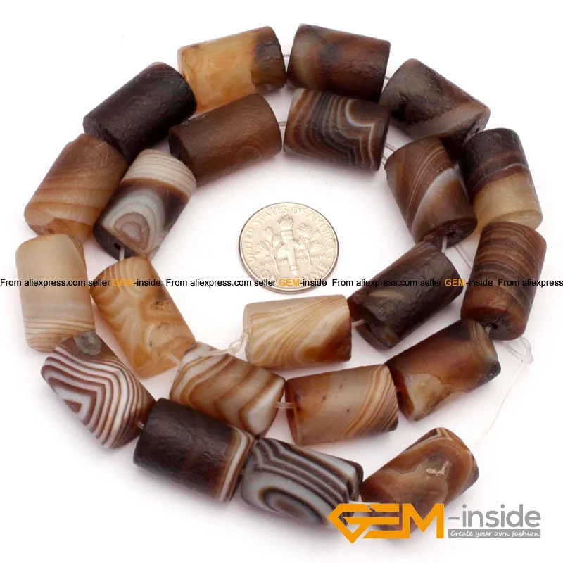 Матовый натуральный ботсванный Агат бисер для самостоятельного изготовления