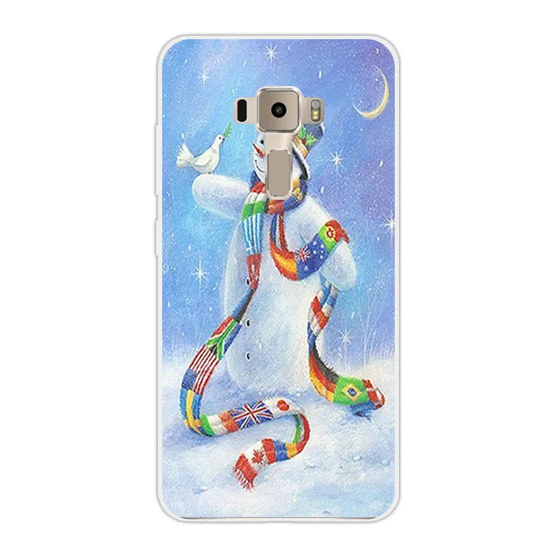 Case for Asus Zenfone 3 ZE520KL 5.2 inch Phone Merry Christmas Back Cover Silicone Capa Funda |