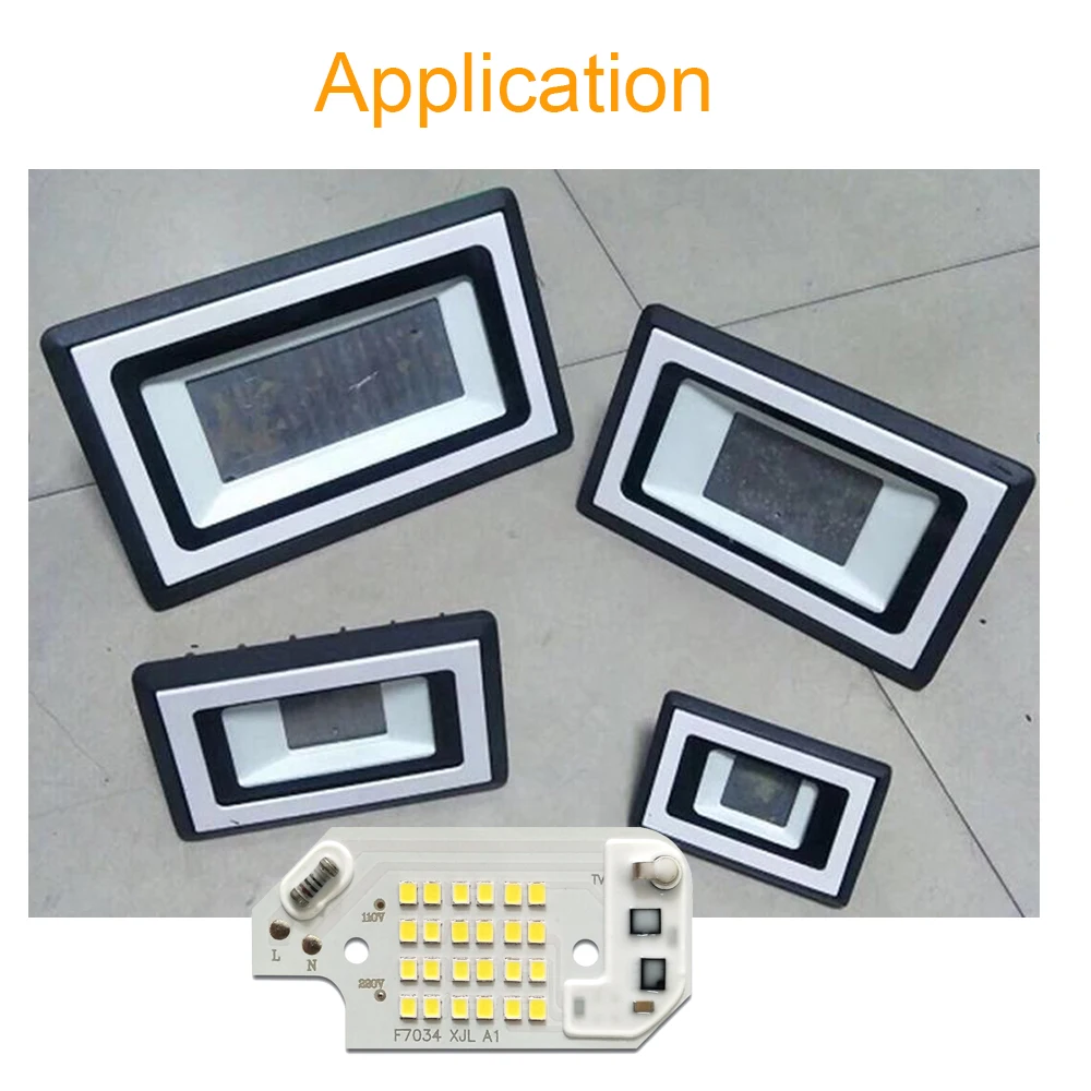 10 шт./лот светодиодный чип DIY прожектор лампа SMD 100 Вт 50 30 20 AC220V Smart IC для наружного