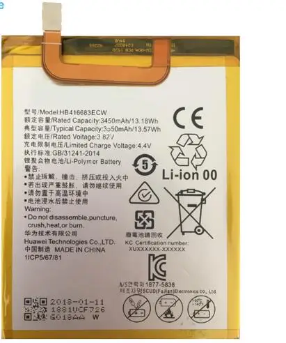 Jinsuli 3550mAh HB416683ECW батарея для Huawei Google Nexus 6P 6 plus H1511 H1512 + трек код|battery for huawei|battery forphone