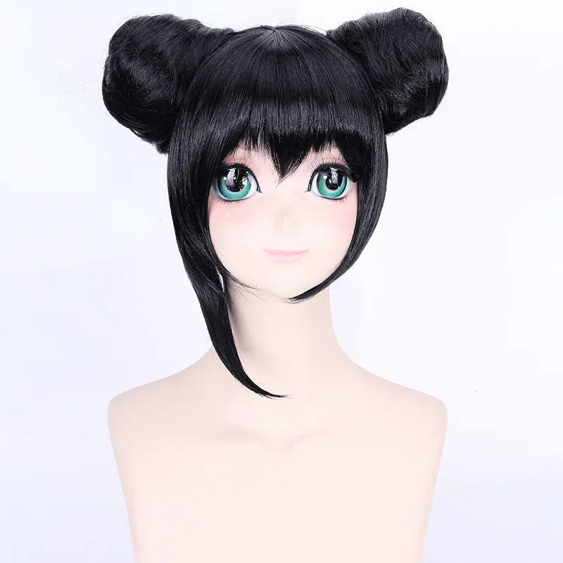 Love Live! Парик для косплея Yazawa Nico из черных термостойких синтетических волос с