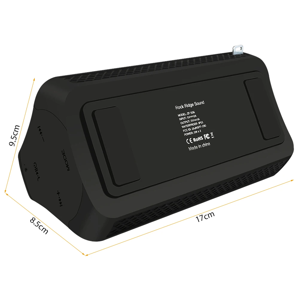 TOPROAD водонепроницаемый IP55 Bluetooth динамик 10 Вт Портативный Открытый Беспроводной