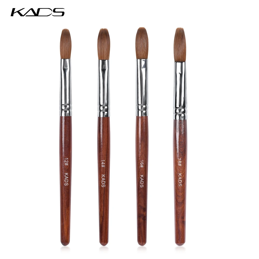 

New Arrival Acrylic Nail Art Brush Poly Builder Nail Brush Red Wood Handle Pen Professional Manicure Brush Kolinsky Sable Pen