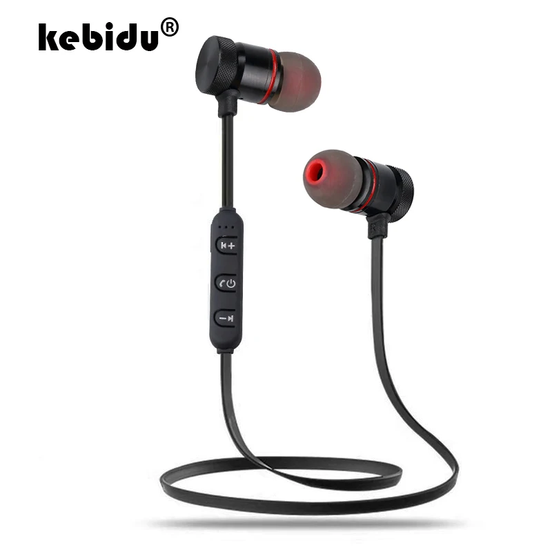 Kebidu Новые магнитные наушники с защитой от пота спортивные Bluetooth Беспроводные