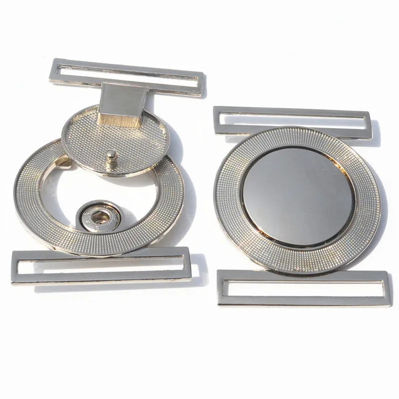 2sets metal belt interlock buckle for women dress coat DIY bag garment fashion decoration round buttons | Дом и сад