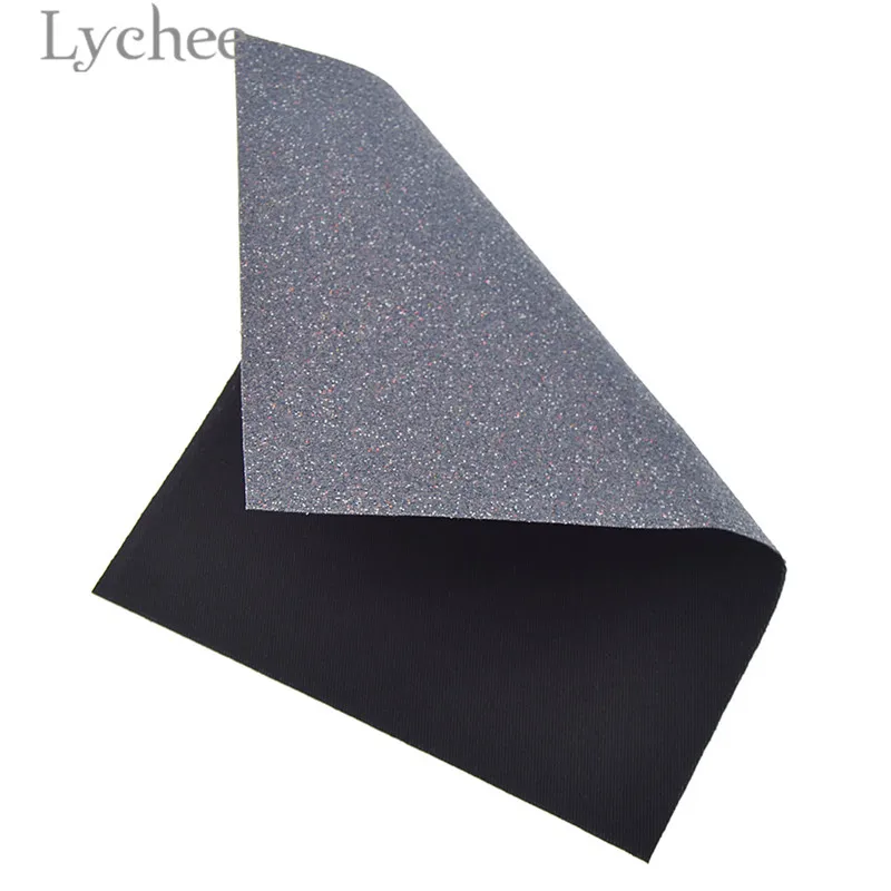 Lychee, 15x21 см A5 мелкие блестки Искусственная кожа ткань высокое качество пошива Синтетическая Кожа DIY Материал для Сумки из натуральной кожи одежды