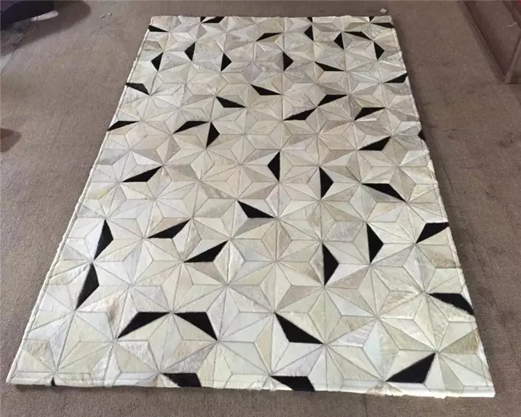 Новый ковер из воловьей кожи кожаный в стиле пэчворк с животными доступны цвета