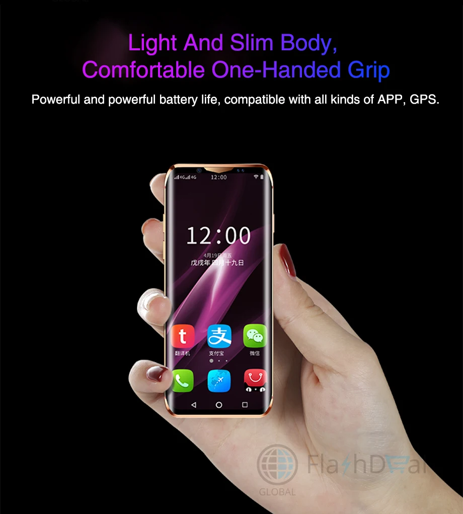 K-Touch I10 супер мини 4G мобильный телефон Google Play четырехъядерный 3,46 дюймов изогнутый экран смартфон 3 Гб 64 ГБ Android 8,1 сотовый телефон