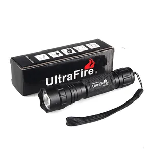Светодиодный фонарик UltraFire WF-501B CREE XM-L2, 18650, для охоты, наружного освещения, тактический переключатель, вспышка L2