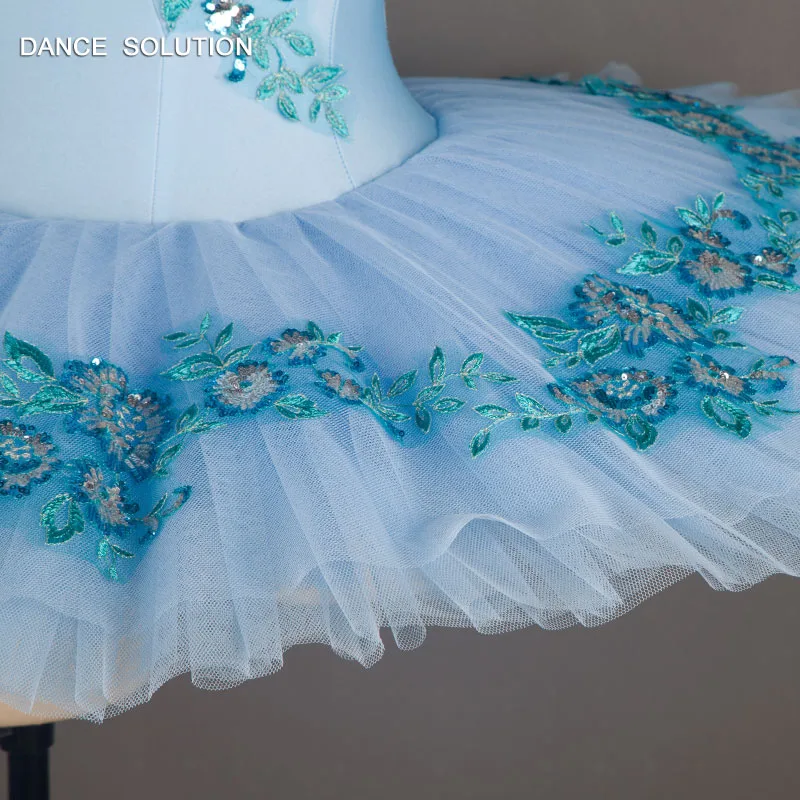 Профессиональный Топ из спандекса жесткая Тюлевая Одежда для танцев бледно