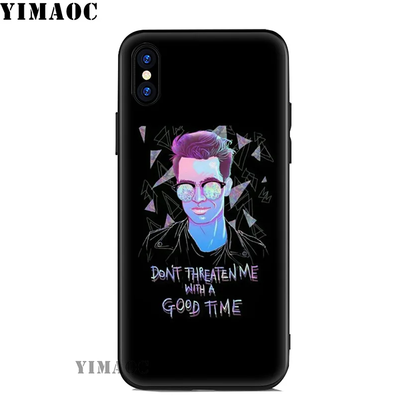 YIMAOC Panic At The Disco Bands Soft Silicone Case for iPhone 11 Pro Xr Xs Max X or 10 8 7 6 6S Plus 5 5S SE |