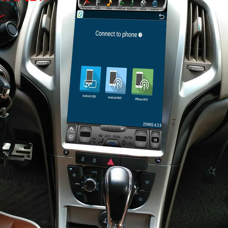 Wekeao 14 1 &quotАвтомобильный Радио gps навигационный плеер для Opel Astra J 2014 4 K HD Поддержка