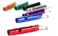 62 11 mm outdoor emergency survival whistle train whistle aluminum wholesale 7 color for option