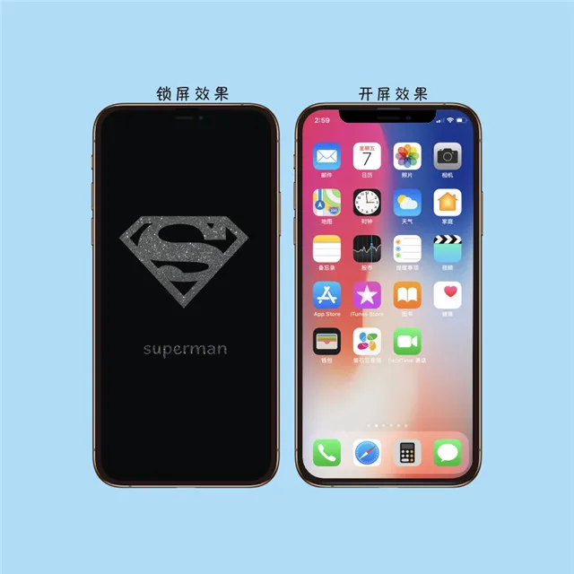 3D Защитное стекло для экрана протектор для iPhone XR XS Max X Xs Блестящий мультфильм Стич Капитан Америка Луффи Супермен Близнецы Звезда