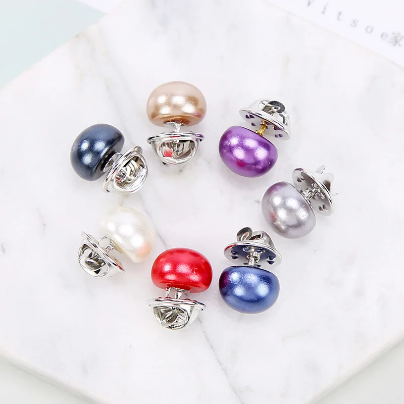 7 цветов Белый Черный Красный Синий простые бусы из искусственного жемчуга