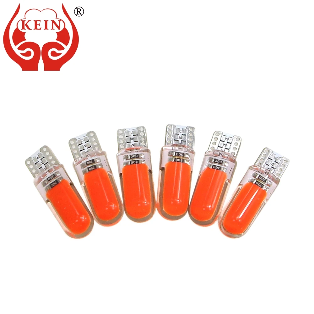 KEIN 1 шт. w5w t10 led 194 168 силиконовый COB Авто Чтение боковые клиновидные номерные знаки
