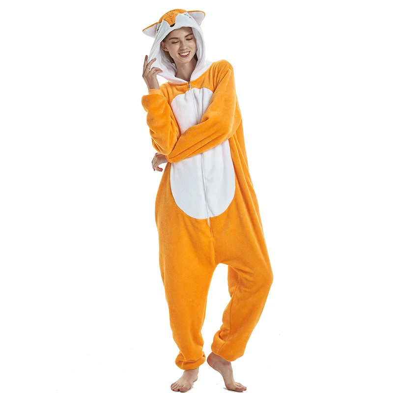 

New design animal woman kigurumi unisex onseis for adults sleepwear jumpsuit pajamas kigurumi