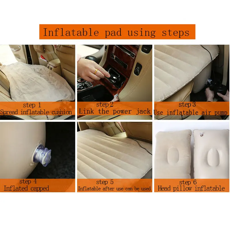 

Car Travel Bed Inflatable Mattress Camping Accesorios for ford mondeo mk3 mk4 s-max smax geely atlas boyue emgrand x7 geeli ec7